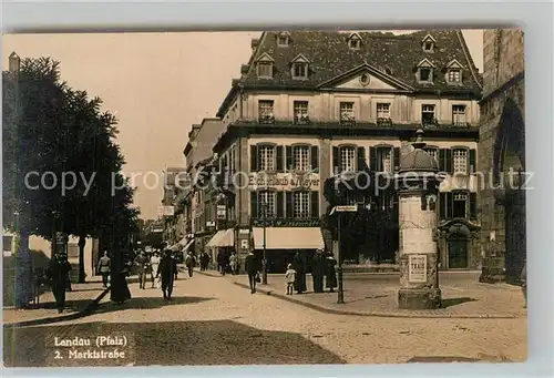 AK / Ansichtskarte Landau Pfalz 2 Marktstrasse Kat. Landau in der Pfalz