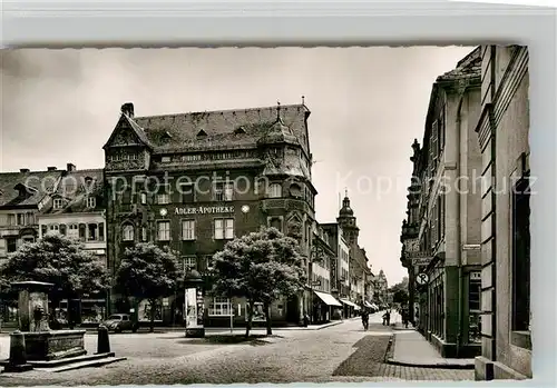 AK / Ansichtskarte Landau Pfalz Marktstrasse Adler Apotheke Kat. Landau in der Pfalz