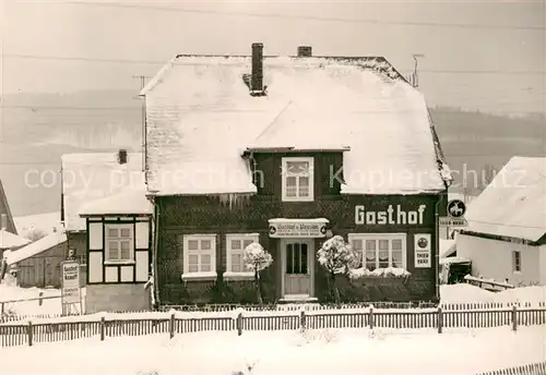 AK / Ansichtskarte Langewiese Gasthof Knauff Winter Kat. Winterberg