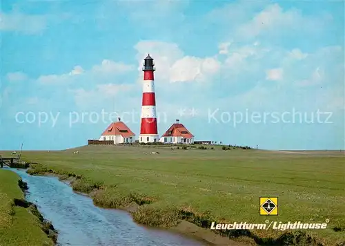 AK / Ansichtskarte Westerhever Leuchtturm Westerheversand Motiv Nr 1 Briefmarken Vordruckalben Kat. Westerhever