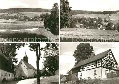 AK / Ansichtskarte Raun Kirchenpartie Fachwerk Kat. Bad Brambach