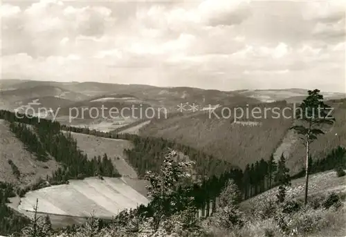 AK / Ansichtskarte Loehma Seenplatte Blick in den Thueringerwald Kat. Loehma Schleiz