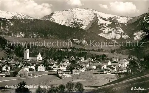 AK / Ansichtskarte Oberstaufen Teilansicht Hochgrat Kat. Oberstaufen