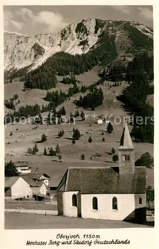 AK / Ansichtskarte Oberjoch Kirche Kat. Bad Hindelang