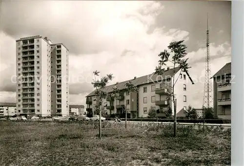 AK / Ansichtskarte Landau Pfalz Thomas Nast Strasse mit Hochhaus Kat. Landau in der Pfalz