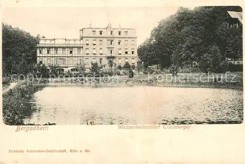 AK / Ansichtskarte Bad Bergzabern Wasserheilanstalt Tischberger Kat. Bad Bergzabern