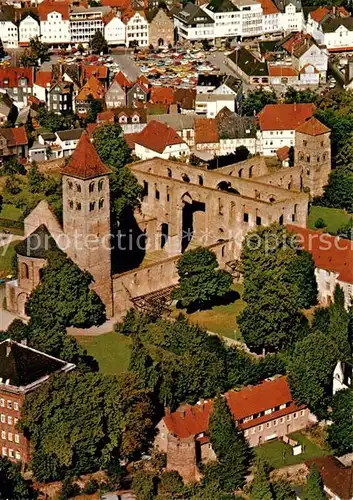 AK / Ansichtskarte Bad Hersfeld Kirchenruine Fliegeraufnahme Kat. Bad Hersfeld