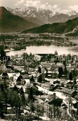 AK / Ansichtskarte Tegernsee Panorama Blick gegen Blauberge Bayerische Voralpen Kat. Tegernsee