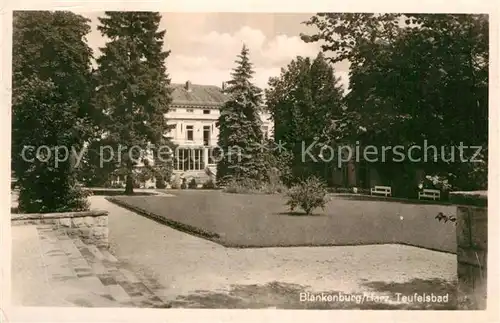 AK / Ansichtskarte Blankenburg Harz Teufelsbad Park Kat. Blankenburg