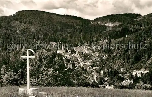 AK / Ansichtskarte Triberg Schwarzwald Panorama Blick vom Hohnen Kreuz Kat. Triberg im Schwarzwald