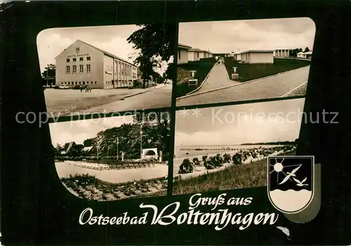 AK / Ansichtskarte Boltenhagen Ostseebad FDGB Erholungsheim Fritz Reuter Musikpavillon Strand Kat. Ostseebad Boltenhagen