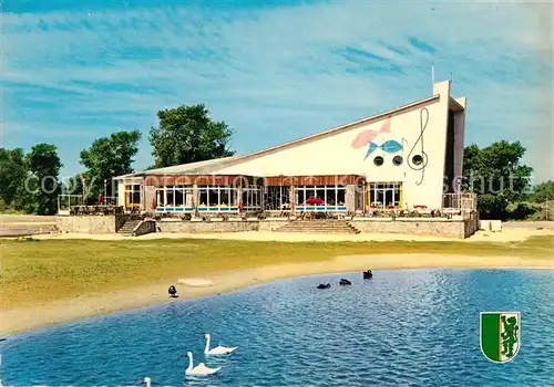 AK / Ansichtskarte La Panne Haus am Wasser Schwaene Kat. 