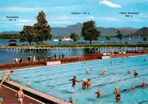 AK / Ansichtskarte Prien Chiemsee Warmbad Hochgern Rauschberg Loferer Steinberge Kat. Prien a.Chiemsee