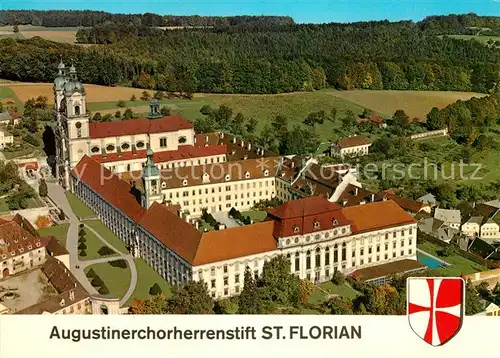 AK / Ansichtskarte St Florian Fliegeraufnahme Augustinerchorherrenstift St. Florian Kat. Oesterreich