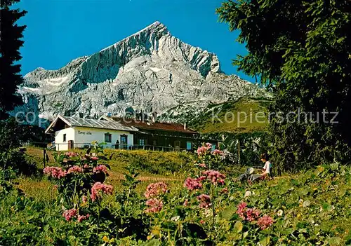 AK / Ansichtskarte Garmisch Partenkirchen Kreuzalm am Kreuzeck Alpspitze  Kat. Garmisch Partenkirchen