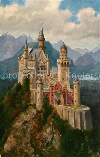 AK / Ansichtskarte Hohenschwangau Schloss Neuschwanstein  Kat. Schwangau