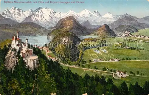 AK / Ansichtskarte Hohenschwangau Schloss Neuschwanstein  Kat. Schwangau