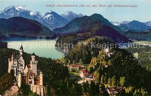 AK / Ansichtskarte Hohenschwangau Koenigliche Schloesser Kat. Schwangau