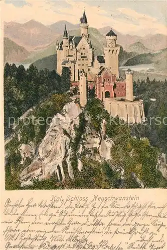 AK / Ansichtskarte Hohenschwangau Schloss Neuschwanstein  Kat. Schwangau