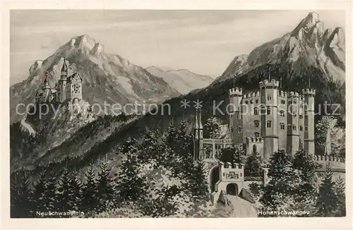 AK / Ansichtskarte Hohenschwangau Koenigliche Schloesser Kat. Schwangau