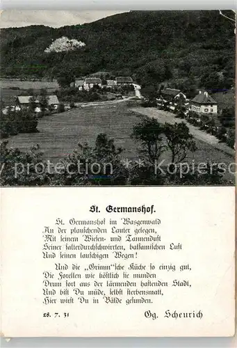 AK / Ansichtskarte Bad Bergzabern St Germanshof Kat. Bad Bergzabern