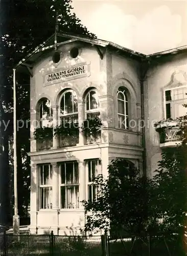 AK / Ansichtskarte Heringsdorf Ostseebad Usedom Maxim Gorki Gedaechtnisstaette Kat. Heringsdorf