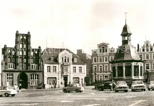 AK / Ansichtskarte Wismar Mecklenburg Markt Alter Schwede Alte Wasserkunst 