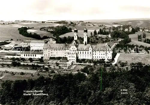 AK / Ansichtskarte Vilshofen Donau Kloster Schweiklberg Fliegeraufnahme Kat. Vilshofen an der Donau