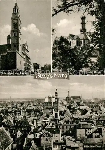 AK / Ansichtskarte Augsburg St. Ulrich Perlachturm Rathaus  Kat. Augsburg