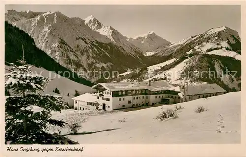 AK / Ansichtskarte Hindelang Haus Ingeburg gegen Etschenkopf Kat. Bad Hindelang