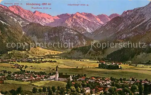 AK / Ansichtskarte Hindelang Panorama  Kat. Bad Hindelang