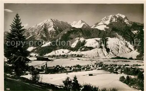 AK / Ansichtskarte Hindelang Breitenberg Rotspitze Imbergerhorn Kat. Bad Hindelang