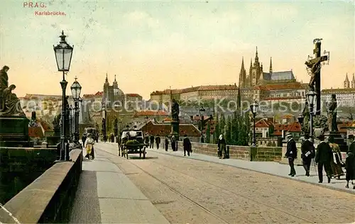 AK / Ansichtskarte Prag Prahy Prague Karlsbruecke Kat. Praha