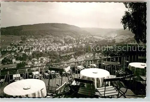 AK / Ansichtskarte Orb Bad Terrasse Cafe Wartturm Kat. Bad Orb