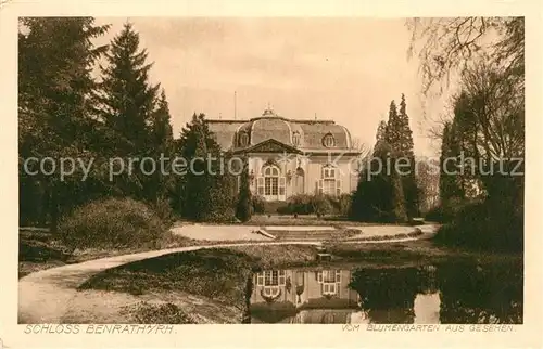 AK / Ansichtskarte Benrath Schloss Blumengarten Kat. Duesseldorf