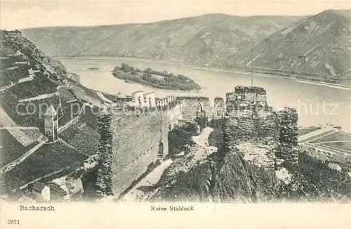 AK / Ansichtskarte Bacharach Rhein Ruine Stahleck Kat. Bacharach