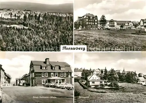 AK / Ansichtskarte Masserberg Panorama FDGB Erholungsheim Otto Grotewohl Ernst Thaelmann Strasse Teilansicht Kat. Masserberg