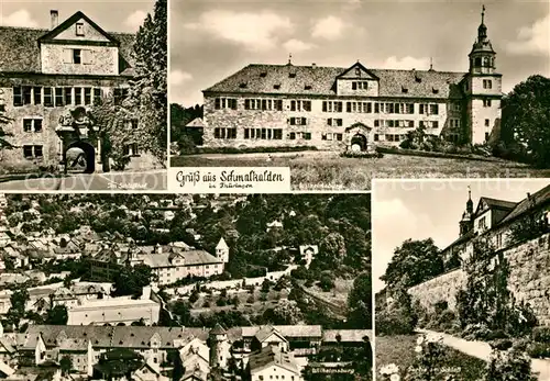 AK / Ansichtskarte Schmalkalden Wilhelmsburg Schloss Schlosshof Fliegeraufnahme Kat. Schmalkalden