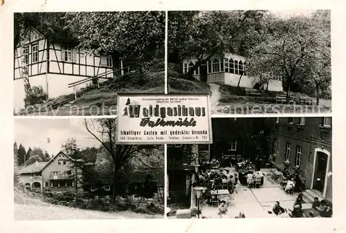 AK / Ansichtskarte Eisenberg Thueringen Waldgasthaus Walkmuehle Terrasse Kat. Eisenberg