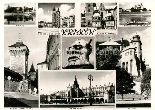 AK / Ansichtskarte Krakow Krakau Sukiennice Wawel Kaplice 