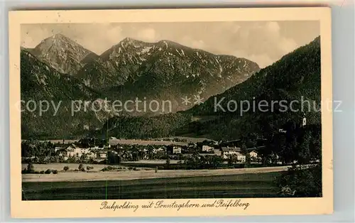 AK / Ansichtskarte Ruhpolding Teilansicht Sonntagshorn Reifelberg Kat. Ruhpolding