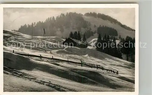 AK / Ansichtskarte Oberstaufen Skihuette Waltners Alp Kat. Oberstaufen