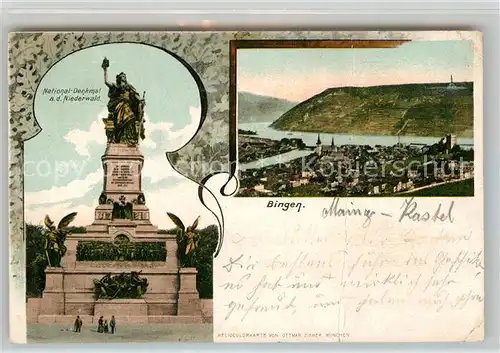 AK / Ansichtskarte Bingen Rhein Niederwalddenkmal Kat. Bingen am Rhein