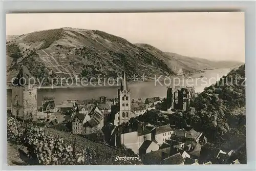 AK / Ansichtskarte Bacharach Rhein Panorama Kat. Bacharach