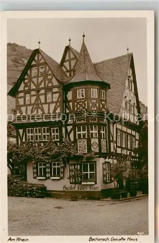 AK / Ansichtskarte Bacharach Rhein Gasthof altes Haus Kat. Bacharach