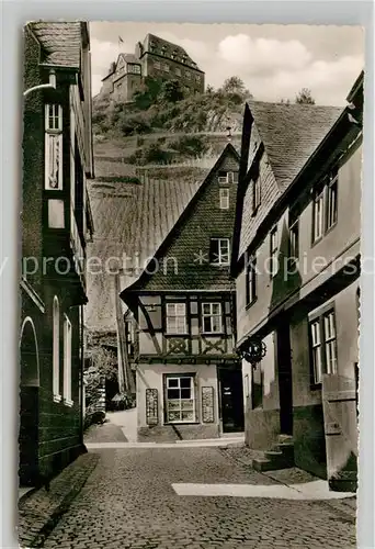 AK / Ansichtskarte Bacharach Rhein Alte Strasse Jugendburg Stahleck Kat. Bacharach