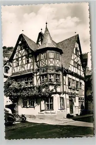 AK / Ansichtskarte Bacharach Rhein Weinhaus Altes Haus Kat. Bacharach