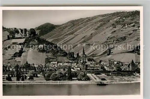 AK / Ansichtskarte Bacharach Rhein Panorama Burg Stahleck Kat. Bacharach