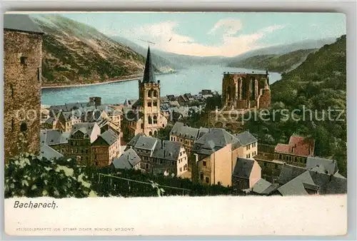 AK / Ansichtskarte Bacharach Rhein Panorama Kat. Bacharach