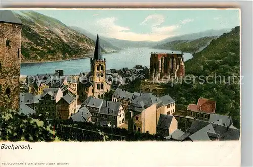 AK / Ansichtskarte Bacharach Rhein Panorama Kat. Bacharach